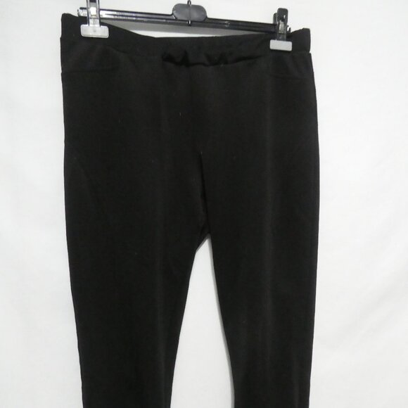 STUDIO POINT | 16.5 inch waist measured | Black Joggers | Faux Front Pockets - Picture 6 of 16